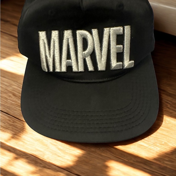 Marvel Black Hat with Silver Embroidery - Picture 1 of 1